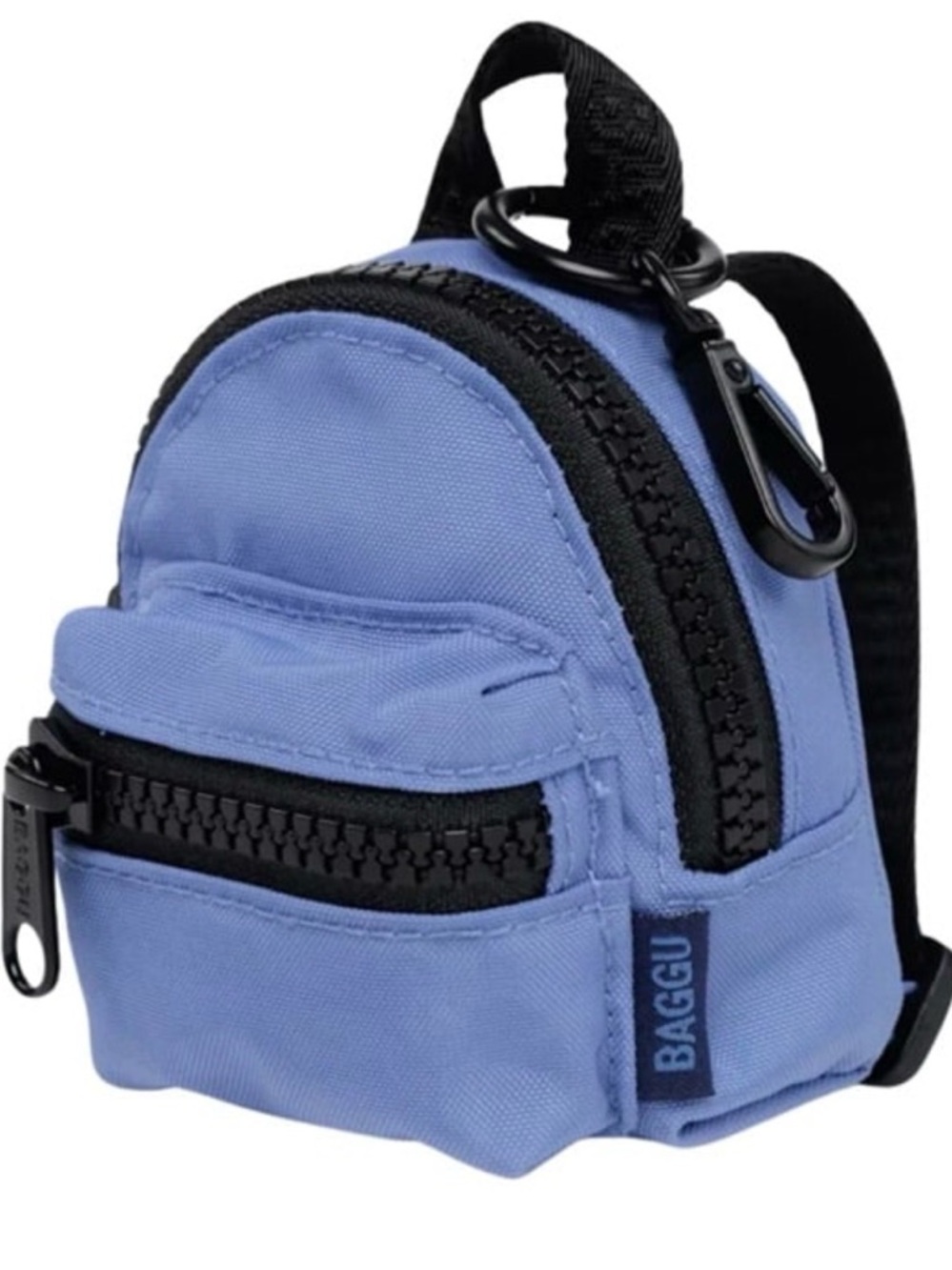 BAGGU Mini Backpack Keychain - Periwinkle Blue